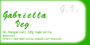 gabriella veg business card